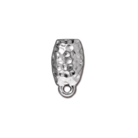 Пусеты, 13х8мм, TierraCast, Узорный прямоугольник с петелькой, базовый материал - титан/пьютер, покрытие - белая бронза (цвет под родий), пара Пусеты, 13х8мм, TierraCast, Узорный прямоугольник с петелькой, базовый материал - титан/пьютер, покрытие - белая бронза (цвет под родий), пара