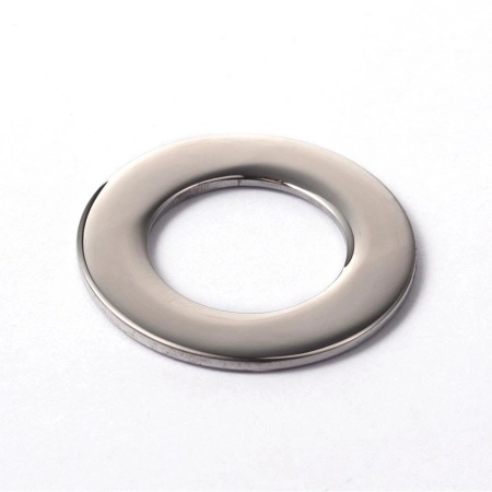Коннектор, 31х1.6мм, широкое кольцо, гладкое, базовый материал - нержавеющая сталь, без покрытия, 1 шт.