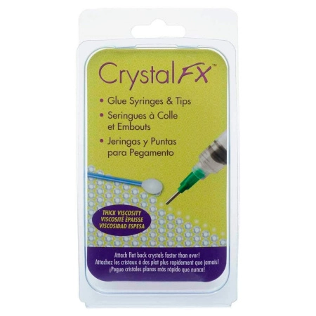 <p>Инструмент CrystalFX - шприцы для клея с насадками разной толщины для работы со стразами от американской компании BeadSmith. Позволяет точно нанести клей и аккуратно приклеить страз в нужное место. Цена за набор: 4 шприца, 2 крышки, 2 насадки 1.6 мм, 2 насадки 1.3 мм.</p>