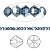 Бусина Swarovski, 3мм, Биконус (#5328), серо-синий с AB (цвет 207AB), 10 шт.