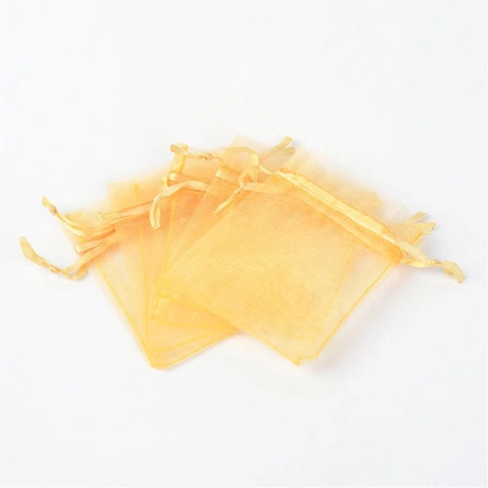 Мешочек из органзы, 9х7см, темно-желтый с бледно-желтой ленточкой, 20 шт. Мешочек из органзы, 9х7см, темно-желтый с бледно-желтой ленточкой, 20 шт.