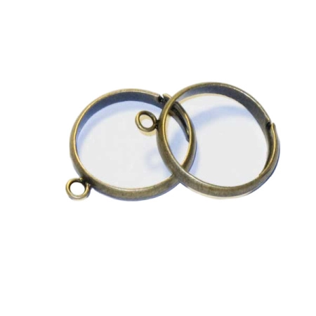 Основа для кольца, регулируемого размера, с одной петелькой, базовый материал - латунь, античная бронза, 1 шт. Основа для кольца, регулируемого размера, с одной петелькой, базовый материал - латунь, античная бронза, 1 шт.