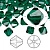 Бусина Swarovski, 8мм, Биконус (#5328), изумрудный (цвет 205), 1 шт.
