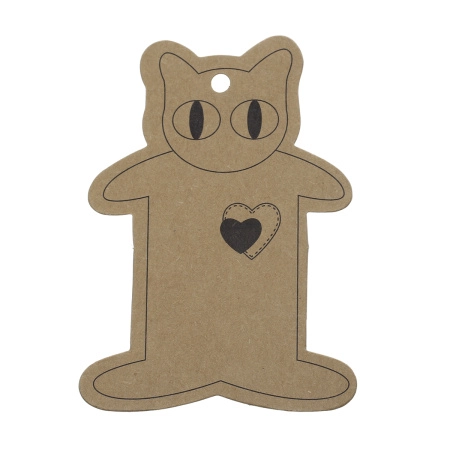 Карточка для демонстрации украшений, 117х85мм, Котик, картон, 1 шт.