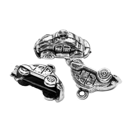 Подвеска, 24х15мм, машинка, базовый материал - цинковый сплав, стиль тибетское серебро, 5 шт.