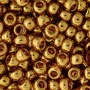 <p>Японский бисер TOHO Round (круглый Тохо), размер 6/0 (4 мм). Бисер золотого цвета, на просвет - розовый (Gold-Lustered Transparent Pink). Цена за 10 грамм (около 170 бисеринок).</p>
