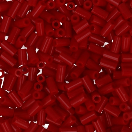 Бисер TOHO Bugle, размер 3мм, цвет #45 (Непрозрачный, красный перец), 10 грамм