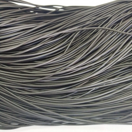 Шнур резиновый без отверстия, около 1.4мм, черный, 5 метров