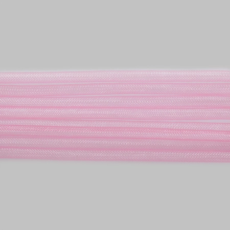 Бижутерная сетка-рукав, 8мм, розовая, 10 метров