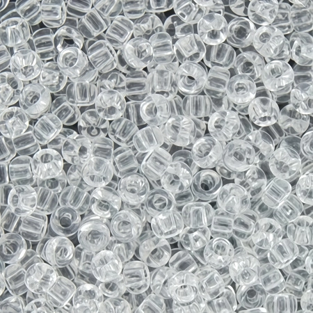 Бисер TOHO круглый, размер 11/0, цвет #1 (Прозрачный, хрусталь), 10 грамм Бисер TOHO круглый, размер 11/0, цвет #1 (Прозрачный, хрусталь), 10 грамм