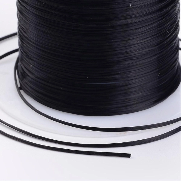 <p>Эластичная резинка для создания растягивающихся браслетов (без замочка), черного цвета. В разных партиях резинка может отличаться оттенком и катушками. Цена указана за катушку (около 10 метров).</p>