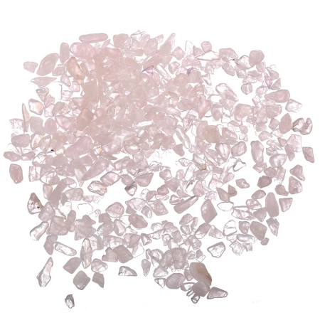 <p>Сколы из камня - натуральный розовый кварц. Оттенок может отличаться от фотографии. Без отверстий! Могут существенно отличаться по форме и размеру. Используется для декорирования украшений, шкатулок, картин и т.д. Также крошку можно насыпать в стеклянную бутылочку. Цена за упаковку 20 грамм (около 80-120 шт., фасуется без проверки на дефекты).</p>