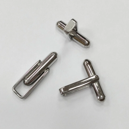 Основы для запонок, 17.5х16мм, с платформой 5х2.5мм, базовый материал - нержавеющая сталь, без покрытия, пара
