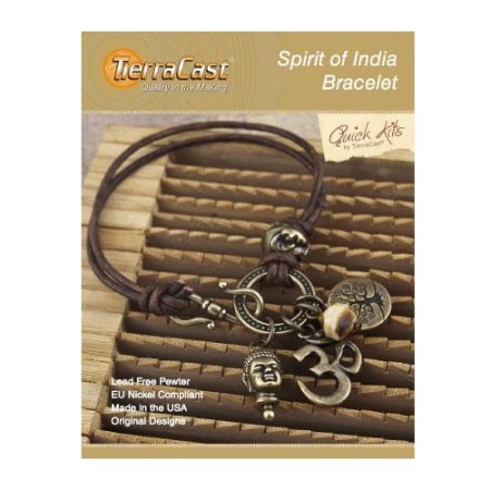 Набор для сборки украшения, 152-203мм, TierraCast, браслет Spirit of India, бронзовый