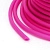 Шнур резиновый полый, около 4мм, малиново-розовый, 2 метра