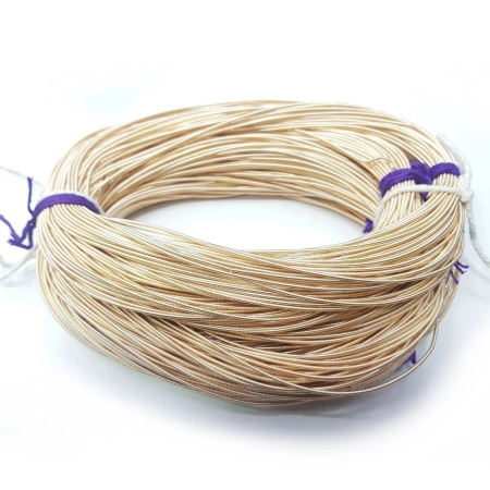 Канитель, 1.1мм, Индия, жесткая, гладкая, цвет светлая бронза, 10 грамм Канитель, 1.1мм, Индия, жесткая, гладкая, цвет светлая бронза, 10 грамм