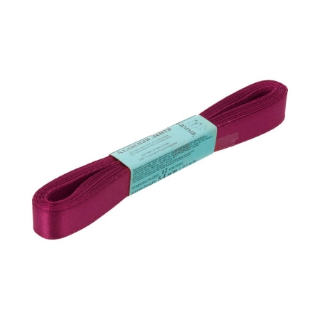 Лента атласная, Gaммa, 12мм, бордовая №048, моток, 5 метров