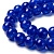 Бусины стеклянные, 8мм, кракле, ярко-синие, 106 шт., низка Бусины стеклянные, 8мм, кракле, ярко-синие, 106 шт., низка