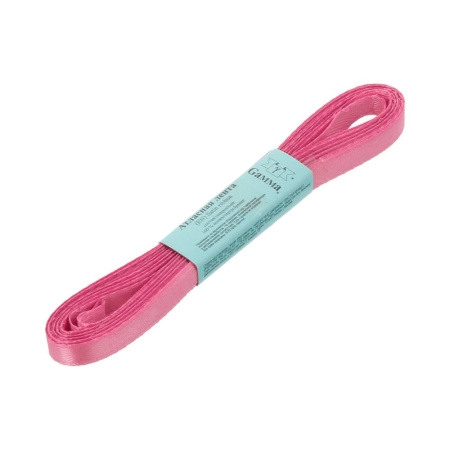 Лента атласная, Gaммa, 6мм, вялая роза №025, моток, 5 метров