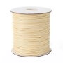 Шнур синтетический вощеный, полиэстеровый, около 1.5мм, кремовый, 10 метров <p>Плетеный синтетический шнур, цвет кремовый (бледно-желтый). Оттенок может отличаться от фотографии и в разных поставках. Размер шнура может немного отличаться от заявленного. К этому шнуру лучше брать концевики с внутренним диаметром 1.8-2 мм: в меньший концевик шнур может быть сложно вставить из-за распушенного кончика. По возможности, продается цельным куском, однако, может поставляться несколькими отрезами. Цена за 10 метров.</p>