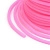 Шнур резиновый полый, около 4мм, неоново-розовый, 5 метров