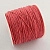 Шнур хлопковый вощеный, около 1мм, коралловый, 84 метра, катушка