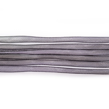 Бижутерная сетка-рукав, 10мм, черная, 10 метров