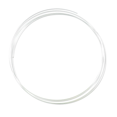 Проволока с памятью, 114-130х1мм, Beadalon, для колье, посеребренная, 14 грамм (ок.5 витков)