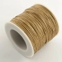 Шнур хлопковый вощеный, около 1мм, бежевый, 84 метра, катушка <p>Катушка вощеного шнура, цвет бежевый. Оттенок может отличаться от фотографии и в разных поставках. Шнур в намотке может состоять из нескольких частей. Толщина 1±0,2 мм. Производство Китай. Намотка может состоять из нескольких частей. Цена за 1 катушку (около 84 метров).</p>
