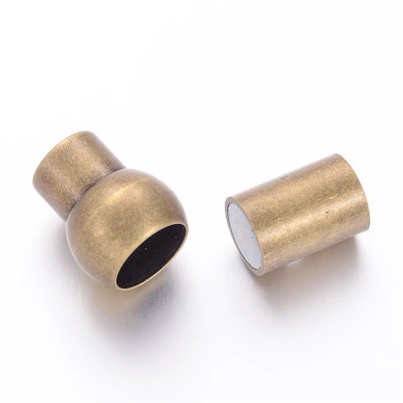 <p>
Магнитная клеевая застежка для бижутерии бронзового цвета. Для большей надежности на застежке имеется круглый декоративный ободок: одна часть застёжки входит в другую на несколько миллиметров. Подходит для шнуров, бижутерной сетки и бисерных жгутов: просто вклейте основу в застежку супер-клеем и украшение готово! Диаметр отверстия - около 6 мм. Оттенок может отличаться от фотографии и в разных поставках. Цена за 2 шт.
</p>