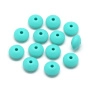 <p>
Мягкие, приятные на ощупь бусины из пищевого силикона, безопасного даже для самых маленьких детей. Используются для грызунков, слингобус, детских украшений, а также летних пляжных украшений. Форма диск (рондель), размер примерно 12*6-7 мм. Цвет может немного отличаться от фотографии. Диаметр отверстия около 1.5-2 мм. Цена за 10 шт.
</p>