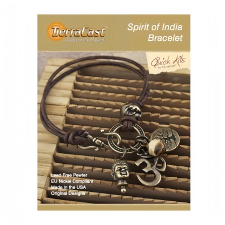 Набор для сборки украшения, 152-203мм, TierraCast, браслет Spirit of India, бронзовый