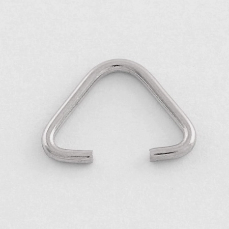 Держатель, 13х10х1мм, зажимной, лаконичный, базовый материал - нержавеющая сталь, без покрытия, 20 шт.