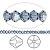 Бусина Swarovski, 3мм, Биконус (#5328), джинсово-синий (цвет 266), 10 шт.
