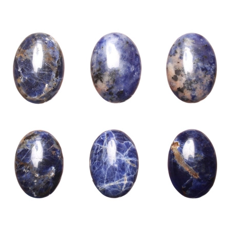 Кабошон каменный, 25х18мм, содалит, 1 шт. Кабошон каменный, 25х18мм, содалит, 1 шт.