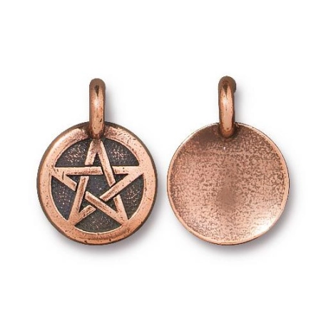 Подвеска, 16.5х12мм, TierraCast, тег Пентаграмма, базовый материал - оловянный сплав, медная с чернением, 1 шт. Подвеска, 16.5х12мм, TierraCast, тег Пентаграмма, базовый материал - оловянный сплав, медная с чернением, 1 шт.