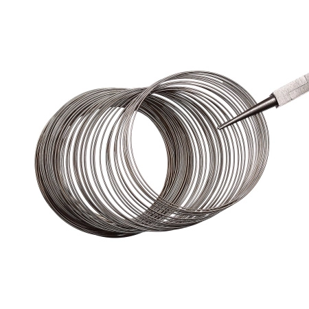 Проволока с памятью, 55-57х0.655мм, Beadalon, для браслета, бронзово-коричневая, 1 виток