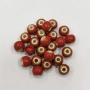 <p>Керамическая бусина - шарик ручной работы. Бусина покрыта глазурью красного цвета с коричневыми точками (на некоторых бусинах точек может не быть). Бусины могут немного отличаться по форме и размеру, рисунок на каждой бусине уникален. Оттенок может отличаться от фотографии. Диаметр отверстия - около 2 мм. Цена за 10 бусин.
</p>