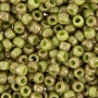 <p>
Японский бисер TOHO Round (круглый Тохо), размер 8/0 (3 мм). Непрозрачный глянцевый пятнистый бисер: салатово-зеленый в бордовую крапинку (Marbled Opaque Avacado/Pink). Оттенок может отличаться от фотографии. Цена за 10 грамм (около 430 бисеринок).
</p>
