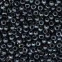 <p>Японский бисер TOHO Round (круглый Тохо), размер 11/0 (2.2 мм). Жемчужный черного цвета (Metallic Hematite).
Оттенок может отличаться от фотографии. Цена за 10 грамм. Среднее количество бисерин в 1 грамме Toho 11/0 от 70 до 120 штук, может сильно варьироваться в зависимости от вида бисера.</p>