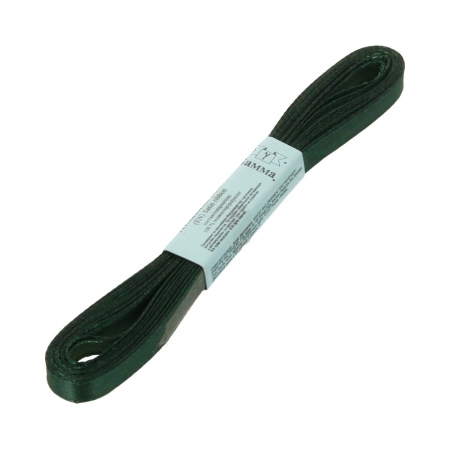 Лента атласная, Gaммa, 6мм, темно-изумрудная №036, моток, 5 метров