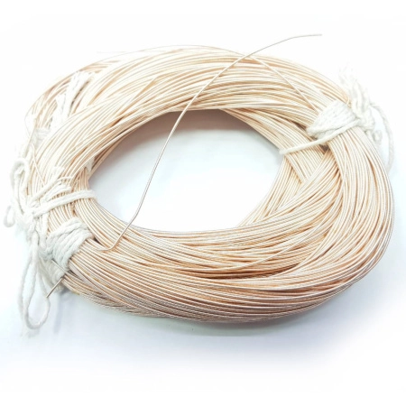 Канитель, 1.1мм, Индия, мягкая, гладкая, цвет светлое золото, 5 грамм Канитель, 1.1мм, Индия, мягкая, гладкая, цвет светлое золото, 5 грамм