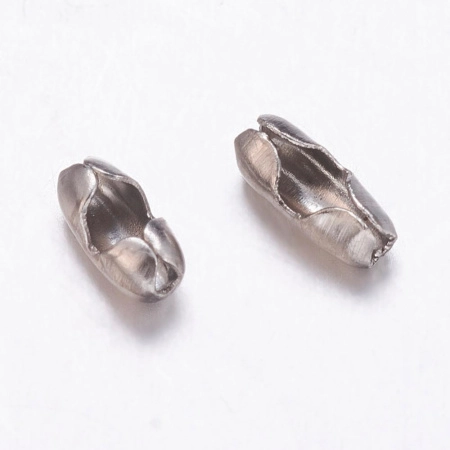 Застежка, 5.2х2.5мм, для цепочки с шариками 1.5-2мм, базовый материал - нержавеющая сталь, без покрытия, 50 шт. Застежка, 5.2х2.5мм, для цепочки с шариками 1.5-2мм, базовый материал - нержавеющая сталь, без покрытия, 50 шт.