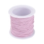 <p>Качественная эластичная резинка в текстильной (синтетической) оплетке. Также называется шляпная резинка, шнур-резинка, эластичный шнур. Толщина около 1-1.3 мм. Цвет нежно-розовый, оттенок может отличаться от фотографии и в разных поставках. Шнур в намотке может состоять из нескольких кусков. Отлично подходит для создания браслетов, детских бус и резинок для волос. Цена за катушку, около 20 метров.</p>