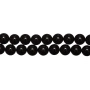 Бусины каменные, агат, черный, 8мм, 47 шт., низка <p>Круглые гладкие каменные бусины - натуральный тонированный черный агат. Бусины могут немного отличаться по размеру от заявленного. Длина низки примерно 38 см, в низке около 47 бусин, низки формируются без проверки каждой бусины на дефекты. Цена за низку.</p>
