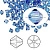 Бусина Swarovski, 4мм, Биконус (#5328), сапфир (цвет 206), 10 шт.