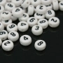 <p>
 Бюджетные бусины-цифры из акрила, основной цвет белый, цвет цифр - черный. Круглые бусины-подушечки 7*4 мм, диаметр отверстия - около 1 мм. Цена за набор из 10 грамм (около 75 случайных цифр от 0 до 9).
</p>