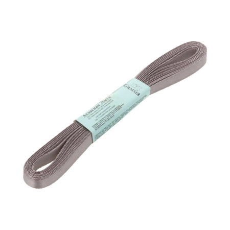 Лента атласная, Gaммa, 6мм, темно-серая №018, моток, 5 метров