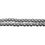 Бусины каменные, гематит, металлизированный, стальной, 6мм, 53 шт., низка <p>Низка бусин из окрашенного (металлизированного) гематита, цвет темное серебро. Гематит создан искусственно, по составу аналогичен натуральному. Оттенок может отличаться от фотографии и в разных поставках. Бусины могут немного отличаться по форме и размеру. Длина низки примерно 37 см, в низке около 53 бусин. Низки формируются без проверки на дефекты каждой бусины. Цена за низку.</p><p>ВНИМАНИЕ: на покрытии возможны небольшие царапинки, потертости, вмятинки.</p>