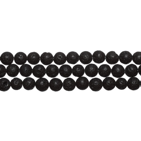 <p>Пористые круглые каменные бусины из натуральной вулканической лавы (вулканического туфа), тонированной в черный цвет. Диаметр отверстия около 0.8 мм. Могут немного отличаться по форме и размеру. Оттенок может отличаться от фотографии. Цена за низку, около 59 бусин. Низки формируются без проверки каждой бусины на дефекты.</p>